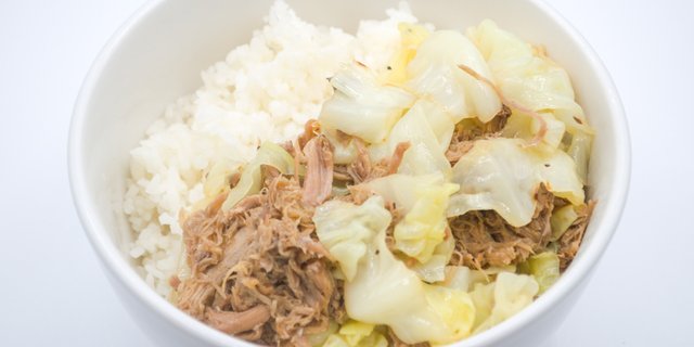 Kalua Pig Cabbage Bowl