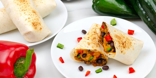Vegan Black Bean & Sweet Potato Burrito Dozen