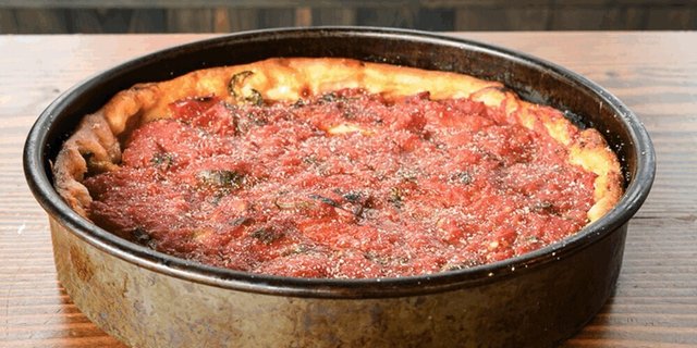 Pepperoni Deep Dish Pizza