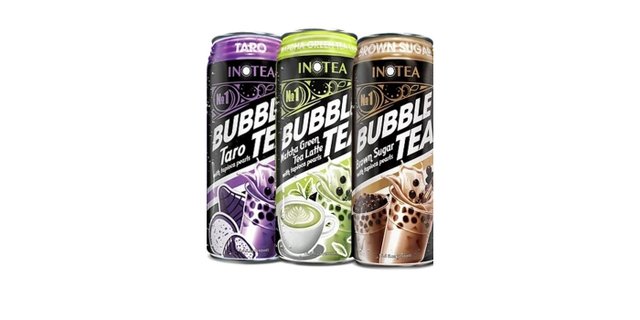 3-Pack Mixed Bottles Bubble Tea Latte