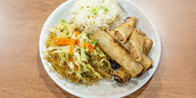 Pork Lumpia Rice Bowl