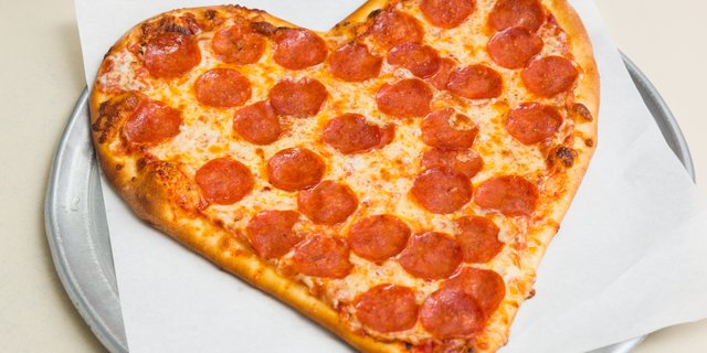 Heart-Shaped Pizza