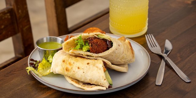 Individual Crispy Lentil Kofte Wrap