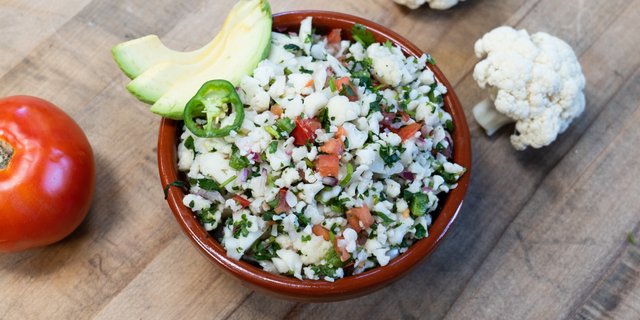 Cauliflower Ceviche Tostada
