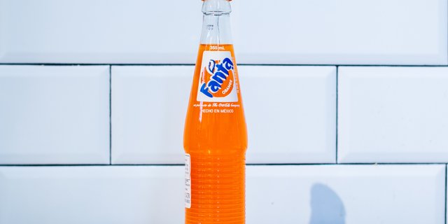 Glass Bottle Fanta