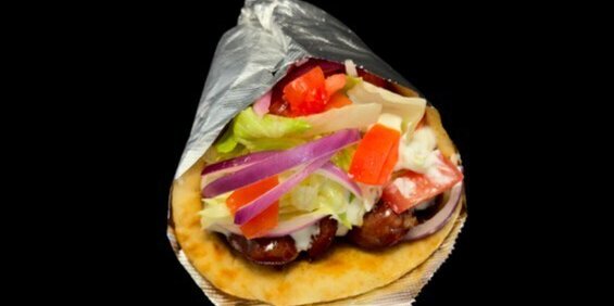 Greek Sausage Pita