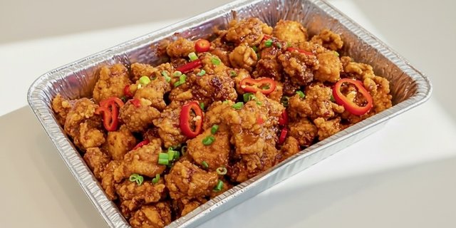 Spicy Garlic Chicken Tray