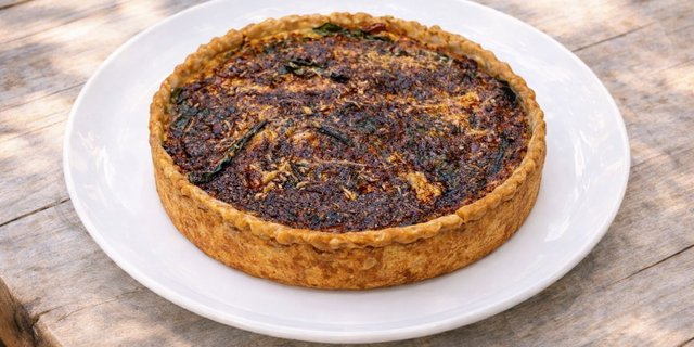 Prosciutto & Spinach Quiche