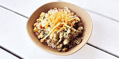 chicken verde bowl + side