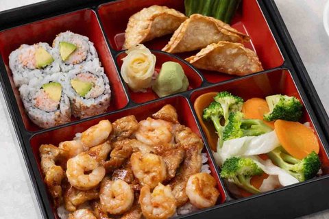 Chicken Shrimp Bento Box