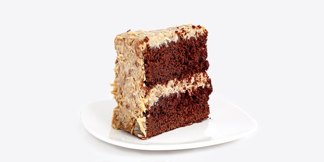 German Chocolate Cake Slice