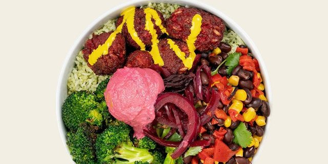 Beet Falafel Bowl