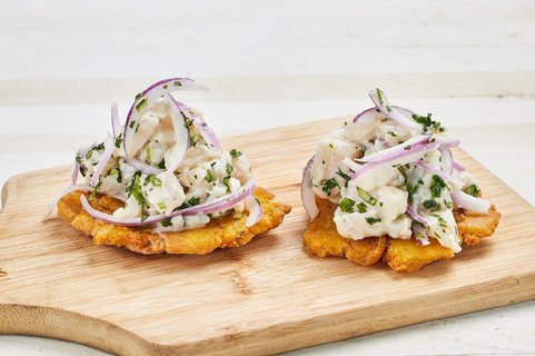 Ceviche Tostones