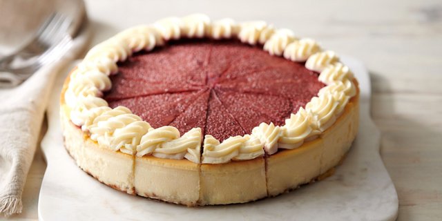 10" Whole Raspberry White Chocolate Cheesecake