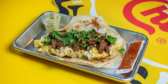 Barbacoa, Egg & Cheese Taco