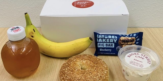 Individual Bagel Breakfast Box