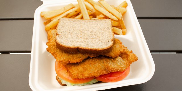 Fried Fish Sandwich Boxed Lunch