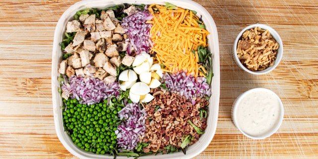 Sweet Pea & Chicken Cobb Salad