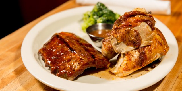 Rotisserie Chicken & BBQ Ribs