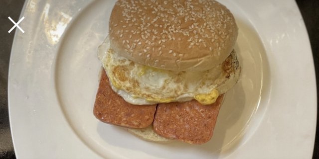 Spam & Egg Sandwich