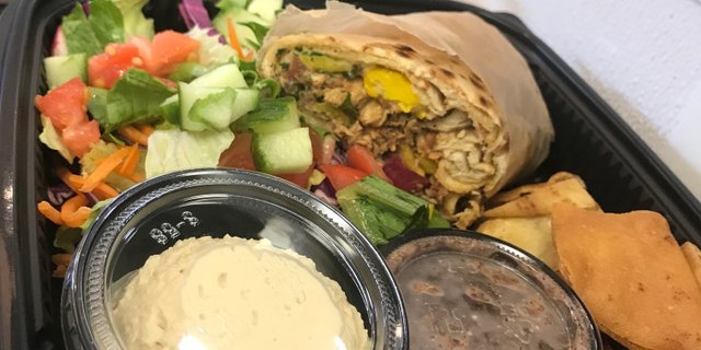 Chicken Shawarma Wrap Boxed Lunch
