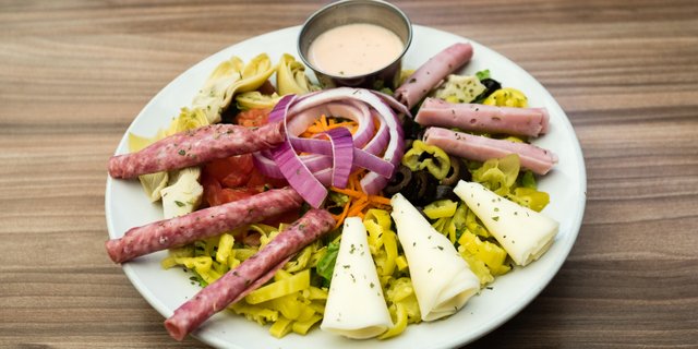 Family Style Antipasto Salad