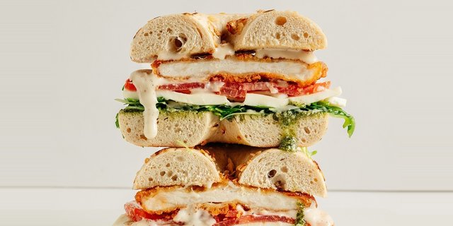Chicken Parmigiana Bagel