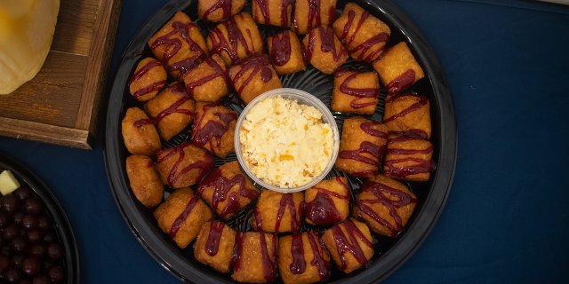 Raspberry Biscuit Beignet Platter
