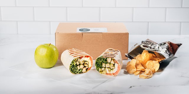 Pesto Chicken Wrap Boxed Lunch