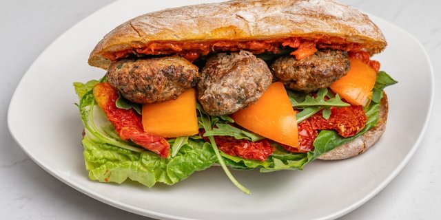 Meatball Ciabatta Sandwich