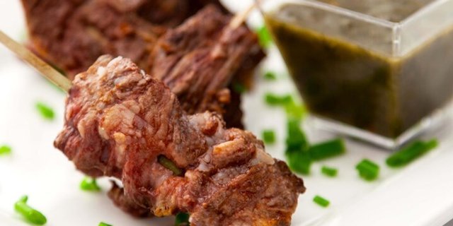 Skirt Steak Skewers