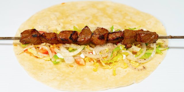Lamb Shish Kebab Wrap