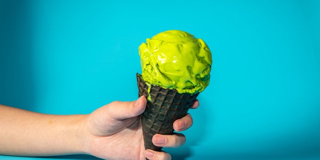 Matcha Ice Cream Scoop