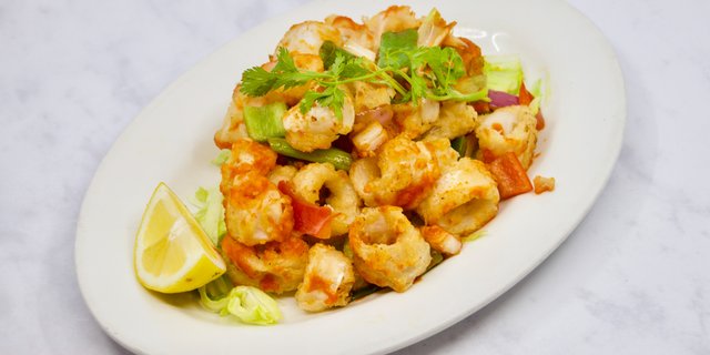 Fried Golden Calamari