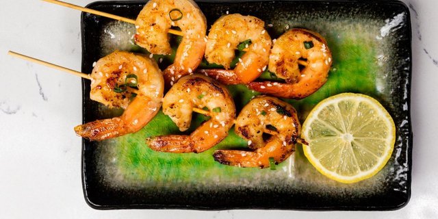 Honey Garlic Shrimp Skewer