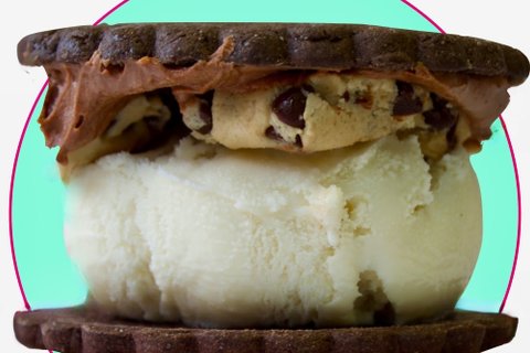 Peanut Butter Cookie Dough Sandwich