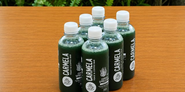 6-Pack Green Spirulina Lemonade Bottles
