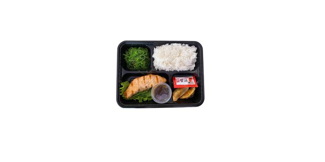 Grilled Salmon Teriyaki Bento Box
