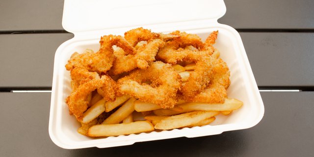 Fried Shrimp & Fries Platter