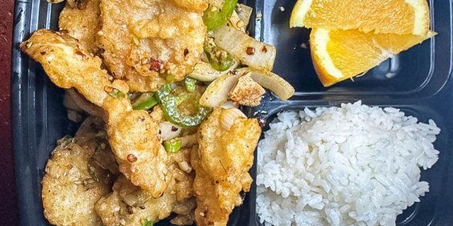 Salt & Pepper Fish Rice Box