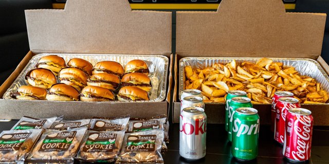 Press Burger Meal Box