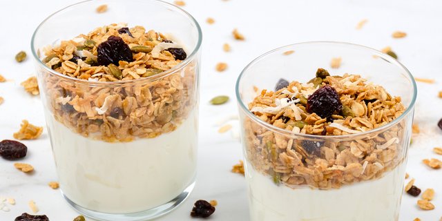 Dried Cherry Granola & Yogurt Parfait