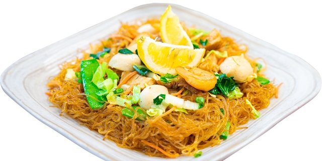 Pancit Bihon Noodles Tray