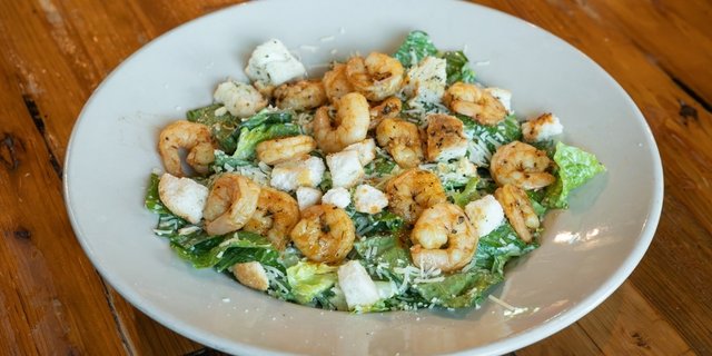 Cajun Shrimp Caesar Salad