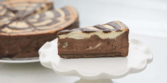 Triple Chocolate Cheesecake Slice