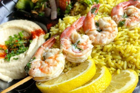 Shrimp Kabob Platter