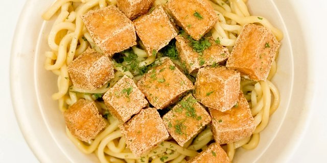 Fried Tofu Garlic Noodles