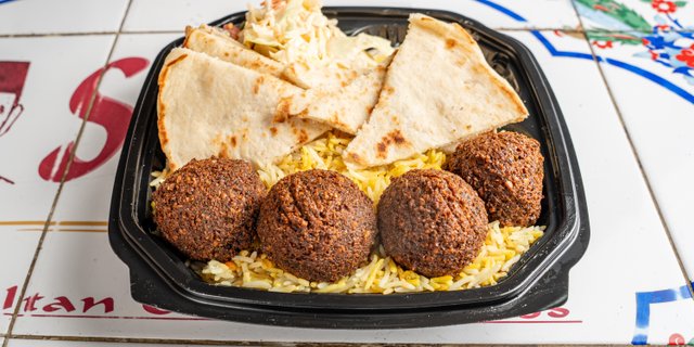 Falafel Rice & Salad