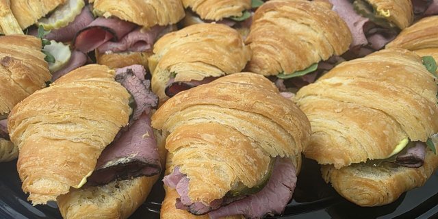 Mini Croissant W/ Beef Pastrami
