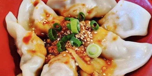 Pork Dumplings w/ Szechuan Chili Sauce